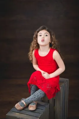 Playful kid headshot with natural expression