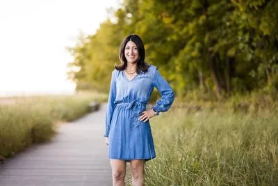Professional portrait in park setting